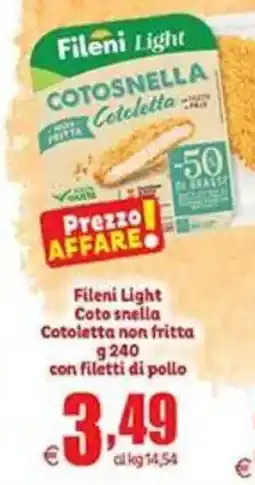 Elite Fileni Light Cotosnella Cotoletta non fritta offerta