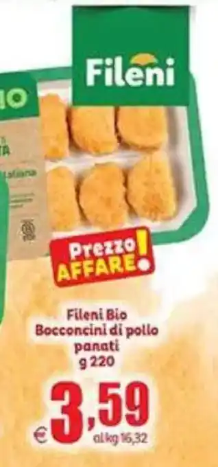 Elite Fileni Bio Bocconcini di pollo panati offerta