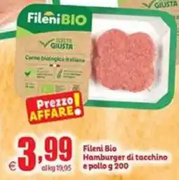 Elite Fileni Bio Hamburger di tacchino e pollo offerta