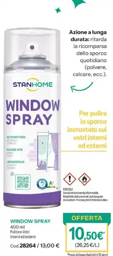 Stanhome Stanhome Window Spray offerta