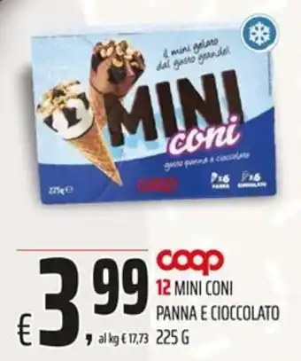 Coop Master Alleanza 3.0 Mini coni panna e cioccolato offerta