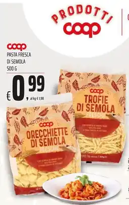 Coop Master Alleanza 3.0 Pasta fresca di semola offerta