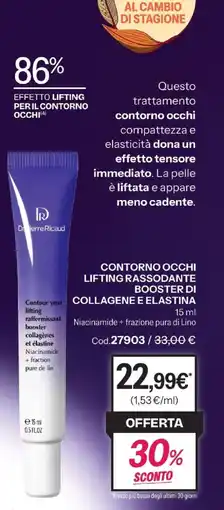 Stanhome Contorno occhi lifting rassodante booster di collagene e elastina Dr. Pierre Ricaud offerta