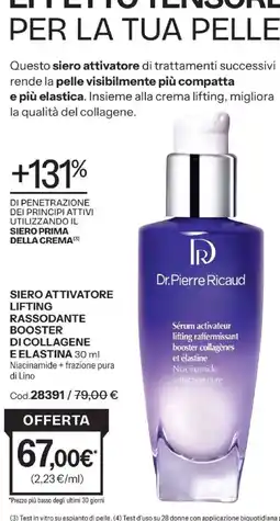 Stanhome Siero attivatore lifting rassodante booster di collagene e elastina Dr.Pierre Ricaud offerta