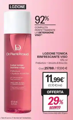 Stanhome Lozione tonica rinfrescante viso Dr. Pierre Ricaud offerta