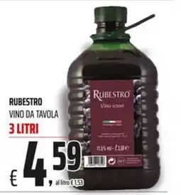 Coop Master Alleanza 3.0 Rubestro vino da tavola offerta