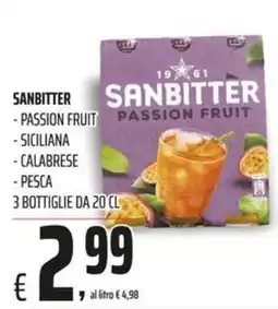 Coop Master Alleanza 3.0 Sanbitter passion fruit offerta