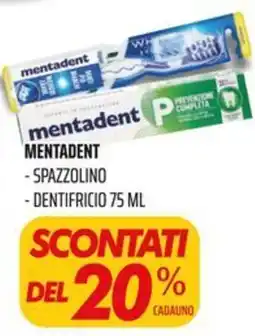 Coop Master Alleanza 3.0 Mentadent dentifricio offerta