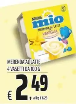 Coop Master Alleanza 3.0 Nestlé mio merenda al latte vaniglia offerta