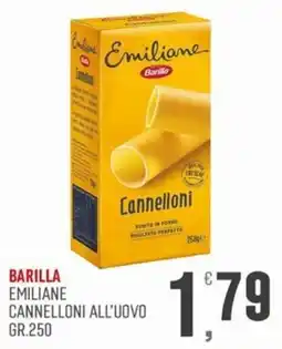 Marketpiù Barilla Emiliane Cannelloni all'uovo offerta