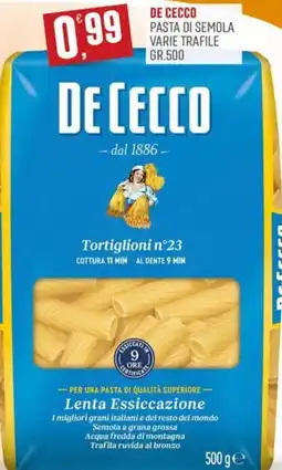 Marketpiù De Cecco Tortiglioni n°23 offerta