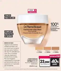 Stanhome Dr.Pierre Ricaud Fond de teint crème liftant offerta
