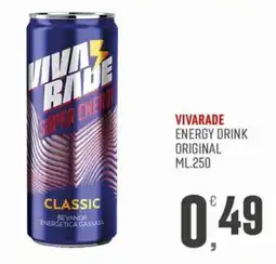 Marketpiù Vivarade energy drink original classic offerta