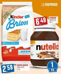 Marketpiù Kinder Brioss con latte offerta