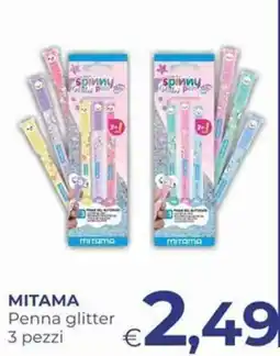 Pilato Penna glitter Mitama offerta