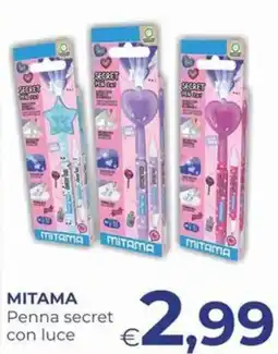 Pilato Penna secret con luce Mitama offerta