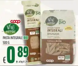Coop Master Alleanza 3.0 Pasta integrale bio offerta