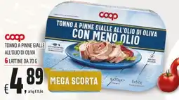 Coop Master Alleanza 3.0 Tonno a pinne gialle all'olio di oliva Coop offerta