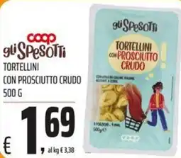 Coop Master Alleanza 3.0 gli Spesotti Tortellini con Prosciutto Crudo offerta