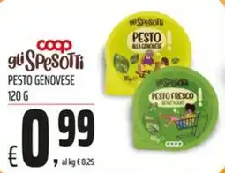 Coop Master Alleanza 3.0 gli Spesotti Pesto Genovese offerta