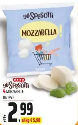 Coop Master Alleanza 3.0 gli Spesotti Mozzarella offerta