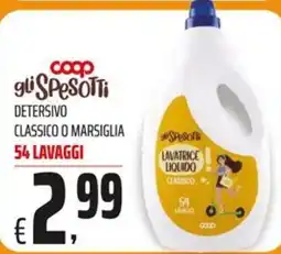Coop Master Alleanza 3.0 gli Spesotti Detersivo Classico o Marsiglia offerta
