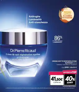 Stanhome Dr.Pierre Ricaud Crema notte rigenerazione suprema offerta