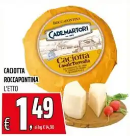 Coop Master Alleanza 3.0 Caciotta Roccapontina offerta