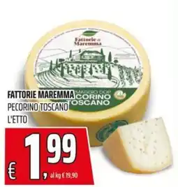 Coop Master Alleanza 3.0 Fattorie Maremma Pecorino Toscano offerta