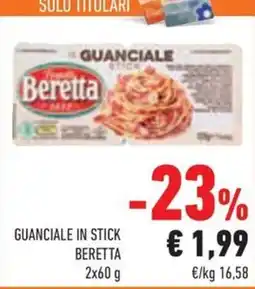 Conad Margherita Guanciale in stick Beretta offerta