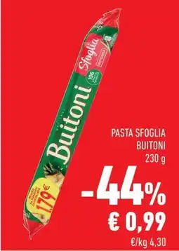 Conad Margherita Pasta sfoglia Buitoni offerta