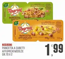 Marketpiù Negroni pancetta a cubetti affumicata/dolce offerta