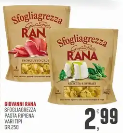 Marketpiù Sfogliagrezza Giovanni Rana offerta