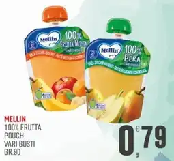 Marketpiù Mellin 100% frutta pouch offerta