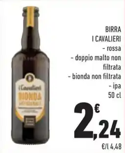 Conad Margherita I Cavalieri Birra Bionda offerta