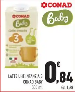 Conad Margherita Latte UHT Infanzia 3 Conad Baby offerta