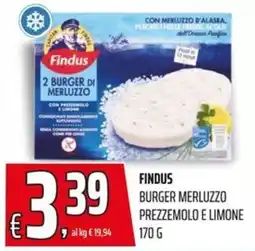 Coop Master Alleanza 3.0 Findus burger merluzzo prezzemolo e limone offerta