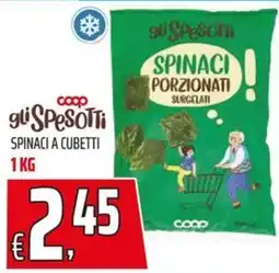 Coop Master Alleanza 3.0 gli Spesotti Spinaci a cubetti offerta