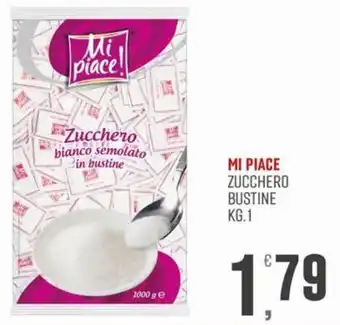 Mi Piace zucchero bianco semolato in bustine