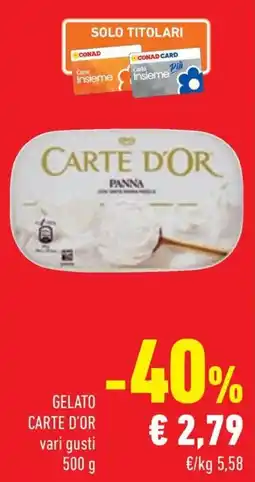 Conad Margherita Gelato Carte d'Or offerta