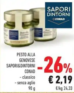 Conad Margherita Pesto alla genovese Saporidintorni offerta