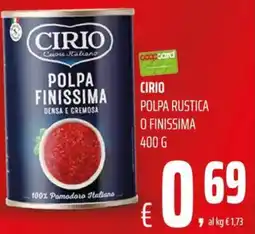 Coop Master Alleanza 3.0 Cirio polpa finissima offerta