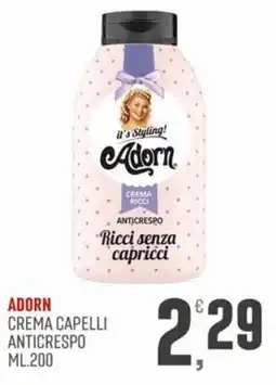 Marketpiù Adorn crema capelli anticrespo offerta