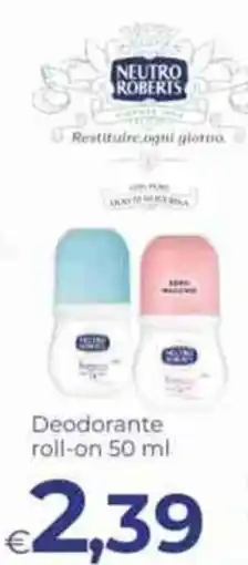 Pilato Deodorante roll-on Neutro Roberts offerta