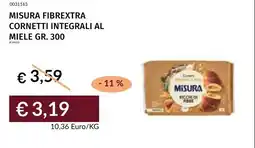 Prezzemolo e Vitale Misura cornetti integrali al miele offerta