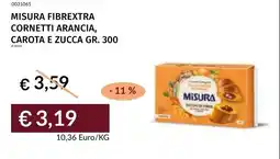Prezzemolo e Vitale Misura fibrextra cornetti arancia, carota e zucca offerta