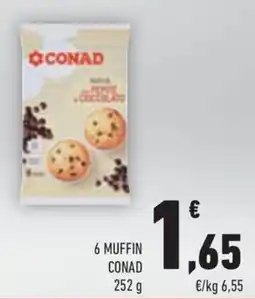 Conad Margherita Muffin con pepe e cioccolato Conad offerta