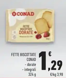 Conad Margherita Fette biscottate Conad offerta