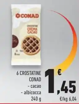 Conad Margherita Conad Crostatine cacao/ albicocca offerta