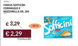Prezzemolo e Vitale Findus Sofficini formaggio e mozzarella offerta